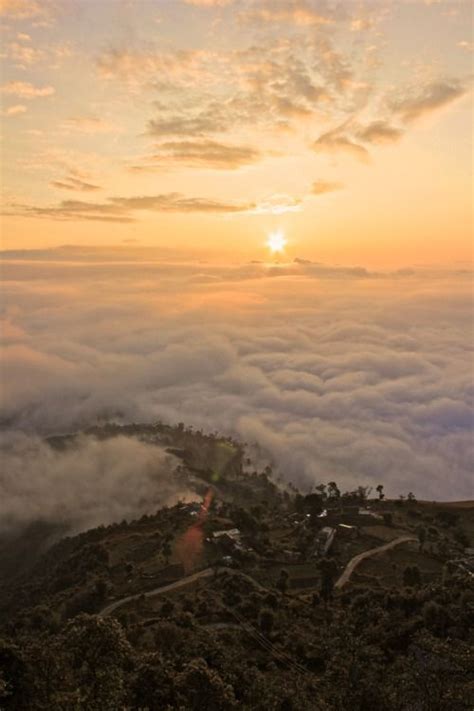 Chapter 5: Sunrise over Pokhara, Nepal; one of the most beautiful places in the country as well ...