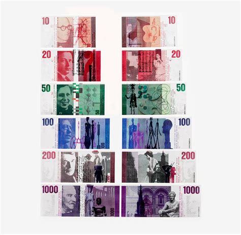 “Swiss Francs”, Banknotes Prototypes | People’s Graphic Design Archive