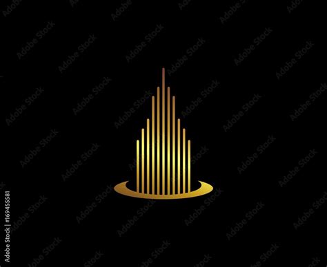 Gold logo Stock Vector | Adobe Stock