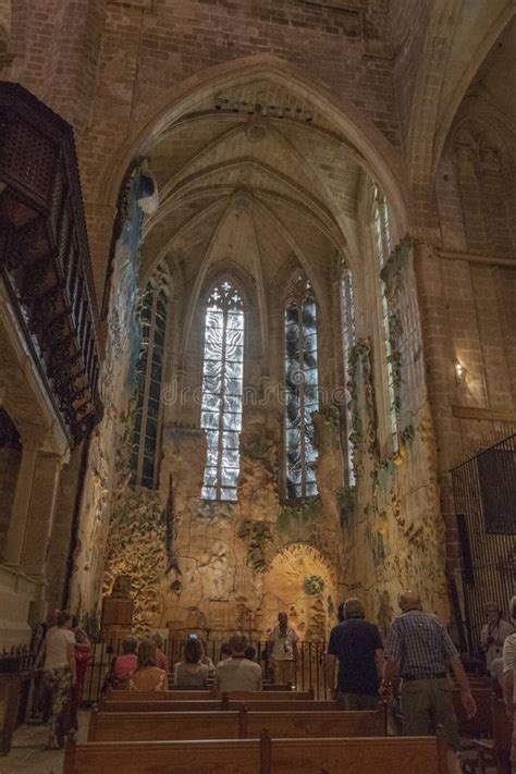 Palma Cathedral Interior Showing Great Windows Editorial Stock Photo ...