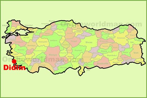 Didim location on the Turkey Map