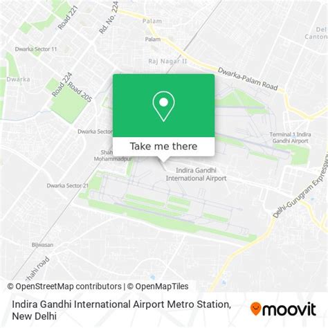 How to get to Indira Gandhi International Airport Metro Station in Delhi by bus or metro?