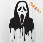 Scream Ghost Face Drip Svg | Scream Ghost Face Drip Png