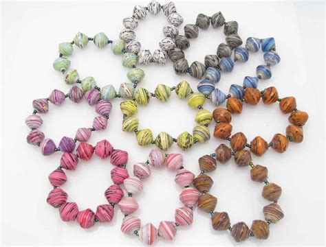 Image result for paper beads patterns | Paper beads, Paper beads necklace, Paper jewelry