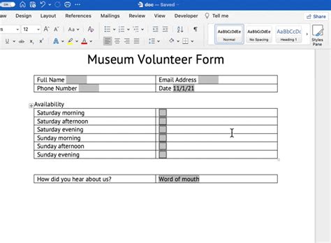 How To Create A Fillable Form With Lines In Word - Printable Templates Free