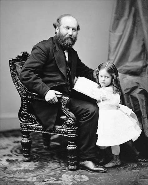 President James Garfield & Daughter Photo Print for Sale