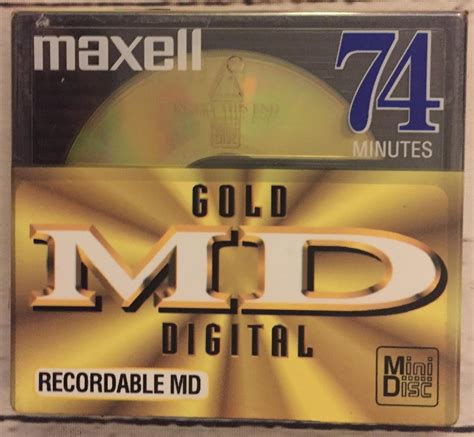 Amazon.com: Maxell Md Gold 74 Recordable Mini Disc : Electronics