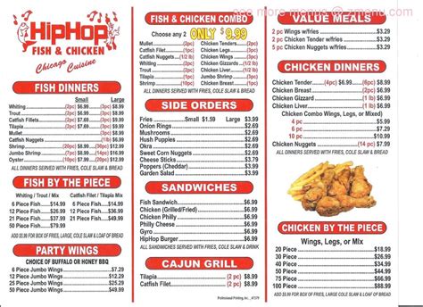 Online Menu of Hip Hop Fish & Chicken North Ashley (Jaws) Restaurant, Valdosta, Georgia, 31602 ...