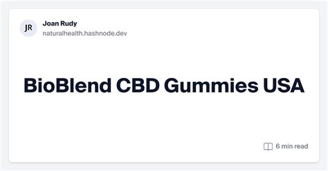 BioBlend CBD Gummies USA