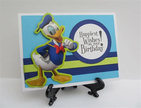 Disney Donald Duck handmade birthday card by Anything Scrappy | Kids ...