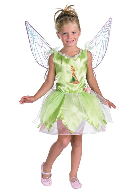 Girls Tinkerbell Costume - Child Disney Tinker Bell Halloween Costumes