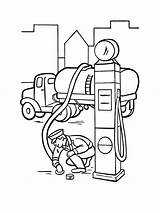Gas Station To Print Coloring Page  Free Printable Pages For Kids sketch template