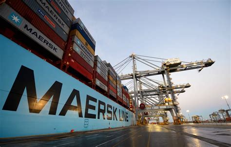 Wallpaper Port, Board, The ship, Cargo, A container ship, Cranes, Terminal, Container, Maersk ...