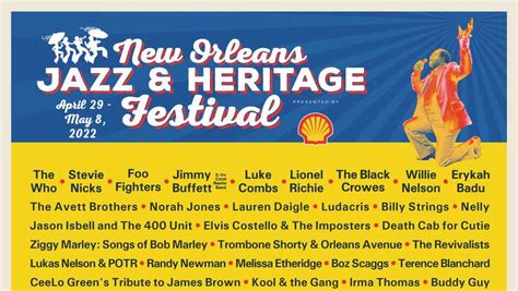 New Orleans Jazz & Heritage Festival Shares 2022 Lineup: The Who ...