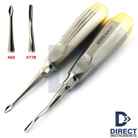 Dental Tooth Surgery Elevator Root Extracting 77R-Serrated #60-Concave ...