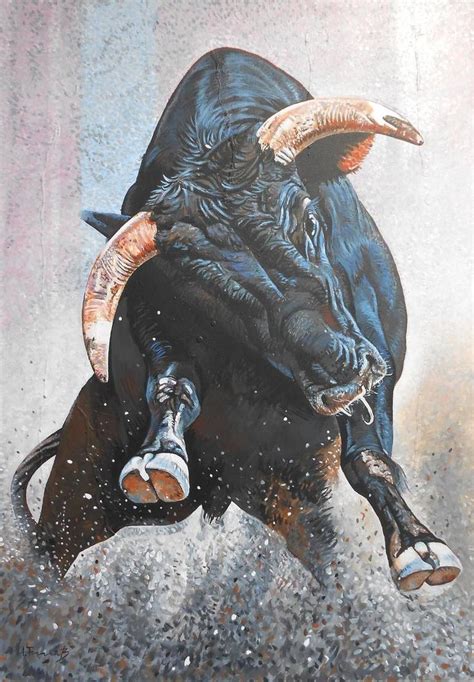 Bull Painting | Toros pintados, Monta de toros, Dibujos de toros