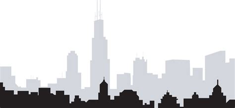 Chicago Skyline Silhouette Png ~ Free Chicago Skyline Silhouette Vector Free, Download Free ...