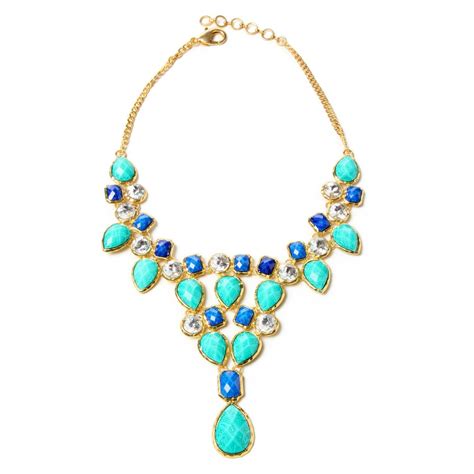 Amrita Singh | Crystal Dune Necklace - Fashion Jewelry Necklaces | Pop jewelry, Crystal bib ...