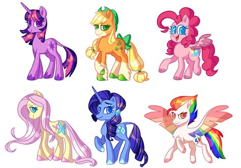 MLP G5 Redesigns by CharaViolet on DeviantArt