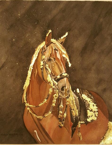 The Golden Horse | Golden horse, Horses, Painting