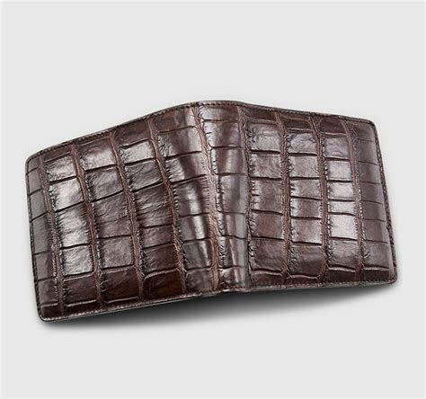 Classic Alligator Wallet, Genuine Alligator Skin Wallet for Men