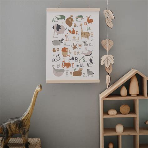 Animal Alphabet Print, Alphabet Poster, ABC Poster, Educational Art, Minimal Poster, Kids Room ...