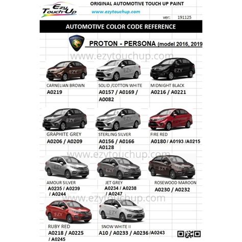 Proton Persona Colour Code / Ratings 2022 Proton Persona Facelift Smoother Cvt Could Be A Better ...