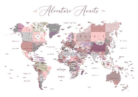 Aesthetic Map Of The World