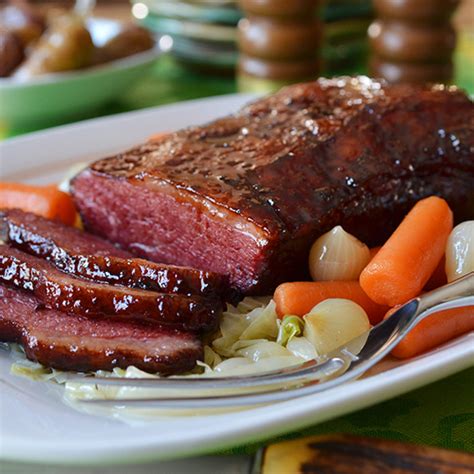 Corned Beef Brisket with Bourbon & Molasses Glaze