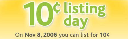 Ebay 10c Listing Day - Canadian Freebies, Coupons, Deals, Bargains, Flyers, Contests Canada ...