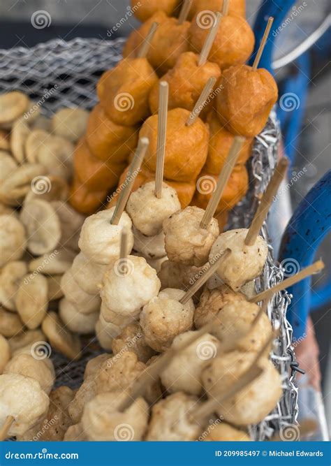 Kwek Kwek and Squid Balls in Sticks. a Popular Filipino Street Food ...