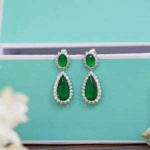 Emerald Earrings Bridesmaid Earrings May Birthstone - Etsy