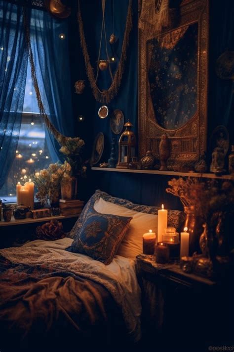 44 Witchy Bedroom Ideas For The Modern Witch | Bedroom makeover, Dark ...