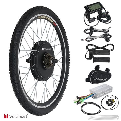 26'' Rear Wheel 48V 1000W Electric Bicycle E-bike Conversion Kit ...