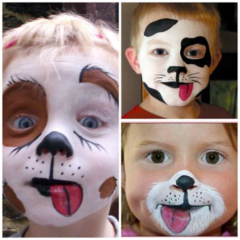 Halloween cute dog makeup 2017 Face Painting Easy, Face Painting Halloween, Face Painting ...