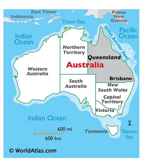 Queensland Maps & Facts - World Atlas