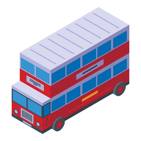 Sightseeing London bus icon isometric vector. Uk double 19053471 Vector Art at Vecteezy