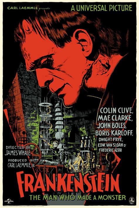 Frankenstein (1931) [683 1024] | Mondo posters, Horror movie posters, Classic horror movies posters