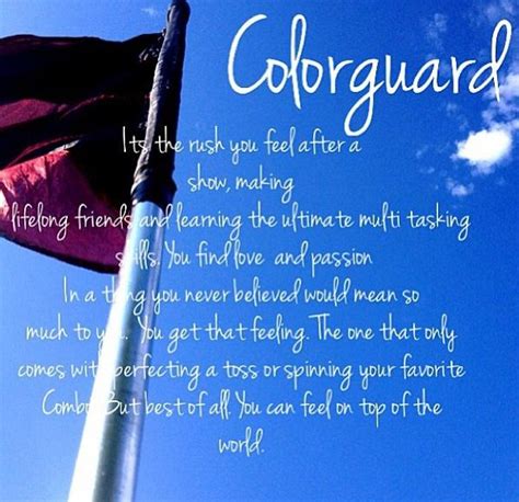 Pin on Color Guard | Color guard quotes, Color guard, Guard quote