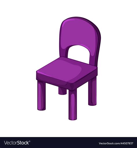 Children kid chair cartoon Royalty Free Vector Image