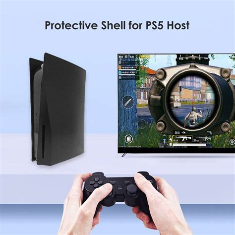 Plastic Skin Hard Shell PS5 Protective Case Console Faceplate Protective Case for PS5 Disk ...