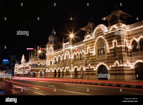 Old City Hall at Merdeka Square at night, Kuala Lumpur, Malaysia Stock ...