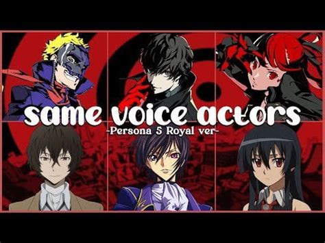 Persona 5 Royal - Same Voice Actors + Characters (Japanese) : r/Persona5