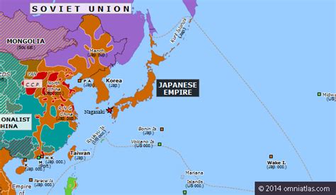 Japanese Surrender | Historical Atlas of Asia Pacific (15 August 1945 ...