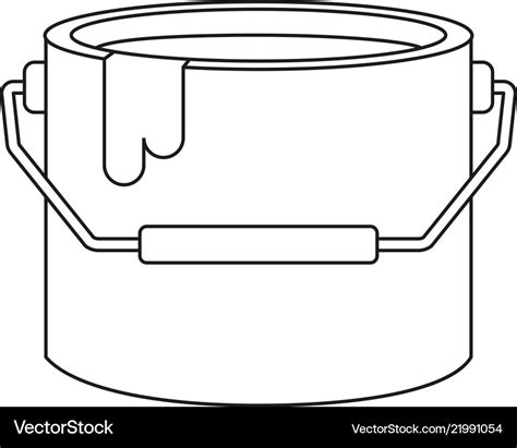 Paint Bucket Clip Art Black And White