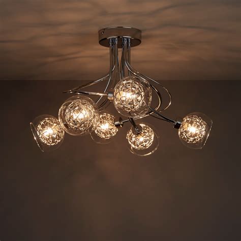 Carmenta Chrome effect 6 Lamp Ceiling light | Departments | DIY at B&Q