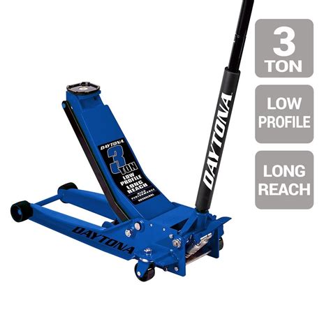 DAYTONA 3 Ton Long Reach Low Profile Professional Rapid Pump® Floor Jack - Blue - Other