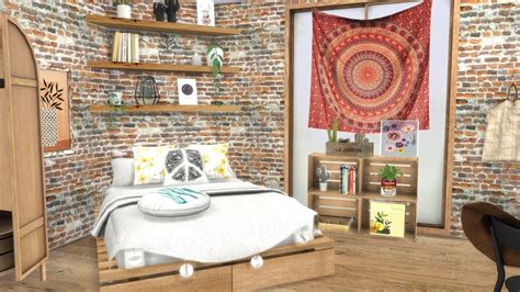 Boho Builds Sims Bedroom Sims Houses Sims Cc Furniture | Hot Sex Picture