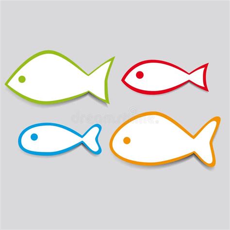 Simple fish stock vector. Illustration of illustration - 23375355