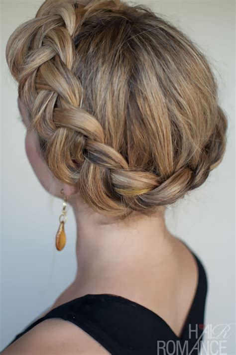 Dutch Crown Braid – Simple Casual Dutch Braid Updo